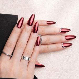 <b>Red</b> Chrome Nail Powder Mirror Effect <b>Glitter</b> Pigments for Gel Nail Art Beauty DIY Decoration - Product Image 6