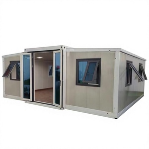 Maison conteneur extensible à <span class=keywords><strong>deux</strong></span> ailes <span class=keywords><strong>de</strong></span> 20/40 pieds, <span class=keywords><strong>deux</strong></span> chambres, un salon, une cuisine, une salle <span class=keywords><strong>de</strong></span> bain, 37 m² d'espace utilisable, facile à assembler - Product Image 1