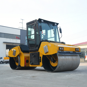 Ağır hizmet tipi çift tamburlu titreşimli yol silindiri çok yönlü yol silindiri makinesi dayanıklı mini yol silindiri güçlü gövde - Product Image 5