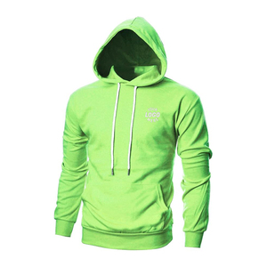 Fluorescent Vert Blanc À Capuche Impression Personnalisée Pull Streetwear 250gsm Hommes Hoodies Sweatshirts Gym Club À Capuche - Product Image 1