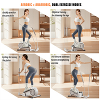 El más vendido al por mayor: Mini stepper elíptico plegable silencioso para el hogar, para fitness y entrenamiento de escalada.
