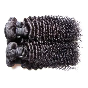 3Bundles afro kinky deep curly hair 9a grade brazilian virgin human hair extension weaves bundles