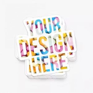 FX Custom Sticker Vinyl Die Cut Stickers Printing <b>Adhesive</b> Waterproof Company Cartoon <b>PVC</b> Logo Transparent Stickers - Product Image 1