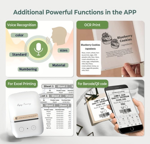 AIMO nueva impresora M122 Mini impresora de etiquetas en rollo portátil inalámbrica impresora de etiquetas térmicas para estudio de oficina y hogar - Product Image 3