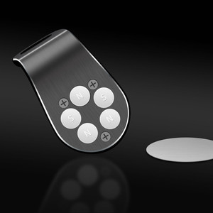 全球定位系统磁性车载电话支架l形电话支架，强磁金属车载通风口电话支架 - Product Image 2