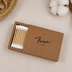 Hisopos de Algodón Desechables de Bambú y Algodón Biodegradables de Alto Estándar, Zero Waste, para Maquillaje, Limpieza de Oídos, Uso Diario - Product Image 2