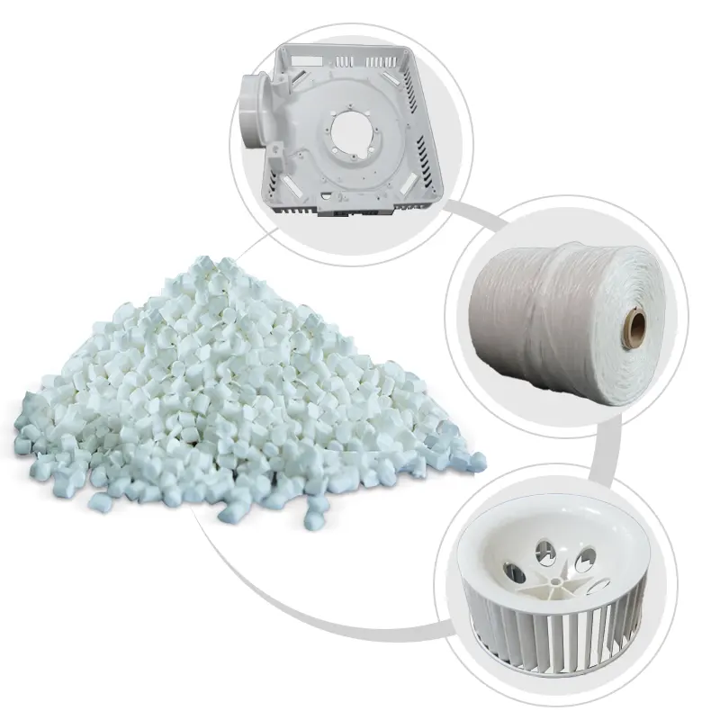 Fornecimento de fabricação de grânulos de plástico Pp de cor natural de polipropileno Pp para produtos médicos