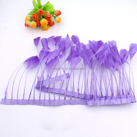 Plumes de canard dénudées, teintes, à prix abordable, pour costumes de carnaval, chapeaux et décorations de chapellerie