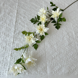 Fleurs artificielles de clématites suspendues, plantes décoratives tropicales pour la forêt tropicale, pour la photographie de mariage, la décoration de la maison - Product Image 3