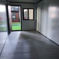 Maison conteneur pliable étanche à deux étages, cabane préfabriquée pour camp de travail, logement temporaire et bureau de chantier