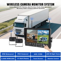 Sistema de Cámara de Visión Trasera Inalámbrica 360° para RV, Espejo Retrovisor para Auto, Monitor para Bebé, Grabadora de Video para Camión