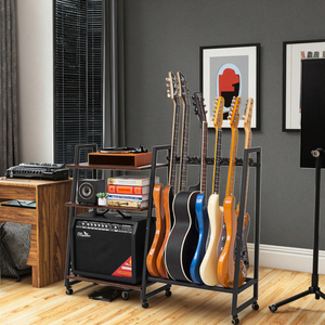 Custom Solid Wood Viny <strong>Record</strong> Display Stand <strong>Record</strong> Player <strong>Rack</strong> Guitar Amp Stand Durable Freestanding Multi Guitar Stand <strong>Rack</strong> - Product Image 4