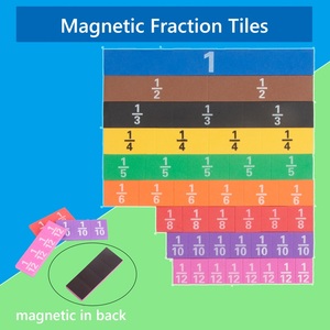 Bloques Magnéticos <span class=keywords><strong>de</strong></span> Fracciones HY, Materiales Matemáticos Montessori para que los Niños Aprendan Equivalencia <span class=keywords><strong>de</strong></span> Fracciones, Manipulativos Matemáticos para Fracciones <span class=keywords><strong>de</strong></span> <span class=keywords><strong>4</strong></span>.º Grado - Product Image 4