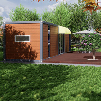 Casa Contenedor Modular Aislada Térmicamente, Cabaña Prefabricada de Paquete Plano con Diseño Personalizado para Servicio de Turismo al Aire Libre