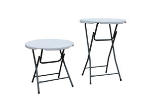 Table pliante en plastique rectangulaire blanche, table pliante d'extérieur légère pour banquet événement réunion - Product Image 5