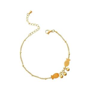 Acciaio inossidabile placcato oro 18K cavigliera per le donne Non appannamento titanio catena di moda estate gioielli - Product Image 6
