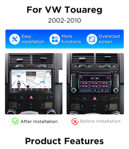 Junsun Qualcomm Chip Android Autoradio pour VW <span class=keywords><strong>Volkswagen</strong></span> Touareg 2002-2010 Apple CarPlay Stereo 360 Caméra 1.8 Ghz - Product Image 2