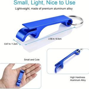 Porte-clés personnalisé en gros (1 pièce) avec décapsuleur intégré – Mini décapsuleur pour canettes de bière, accessoires de cuisine et de bar, cadeau idéal - Product Image 2