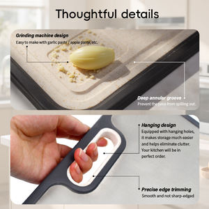 Nueva Tabla de Cortar WDF de Titanio 201+Paja de Trigo Acero Inoxidable y Aluminio, Tablas de Cortar para Sublimación - Product Image 4