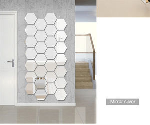 6 pièces/ensemble <span class=keywords><strong>XXL</strong></span> hexagone <span class=keywords><strong>miroir</strong></span> Stickers muraux 3D acrylique <span class=keywords><strong>miroir</strong></span> autocollant décoratif étanche décor à la maison autocollants personnalisés - Product Image 6