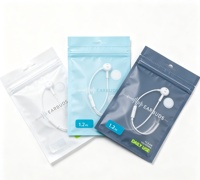 Sacs en plastique personnalisés avec couleur, taille et logo sur mesure, sacs pour accessoires numériques, sacs recyclables à trois côtés scellés avec trou d'aération
