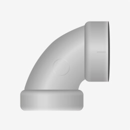 Curva corta a 90° (curva di sicurezza) (i/i) - Ø 50,8 mm (2 pollici) - Product Image 1