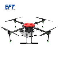 Drone agricole intelligent portable EFT E410P à 4 axes, 10L, 10KG, en aluminium, avec pulvérisation automatique par GPS et hélices pliables pour petites/moyennes exploitations agricoles