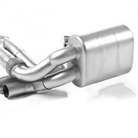 Système d'échappement Catback à double sortie avec soupapes en acier inoxydable pour Porsche 911 991.1 Carrera 2012-2016