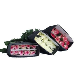 Arreglos Florales con Cabezas de Flores Grandes Blancas con Borde Rosa, Flores Frescas Cortadas para Decoración de Bodas - Product Image 1