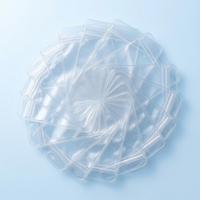Pochette zippée transparente en PVC haute clarté refermable avec coins arrondis pour bijoux et petits emballages cadeaux