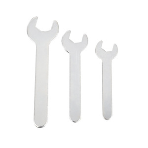 Llave de extremo abierto de un solo cabezal desechable suministrada por el fabricante Llave de acero métrica pequeña de hoja de hierro barata - Product Image 1
