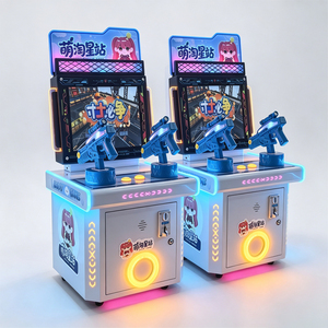 Macchina da Gioco Arcade Sparatutto Personalizzabile a Moneta per Bambini, Simulatore di Tiro Mini per 1/<span class=keywords><strong>2</strong></span> Giocatori, Versione Inglese per Centri Commerciali - Product Image 3