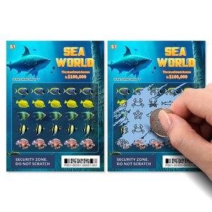 Venta de temporada, billete de lotería, tarjeta de entretenimiento, impresión Digital, Tarjeta para rascar, diseño gratuito, billetes de lotería ganadores - Product Image 1