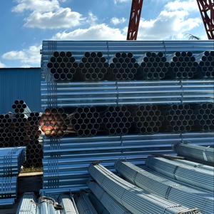 أنابيب دائرية مغموسة بالحرارة من المصنع الأصلي 10 # , 20 # , 45 # أنابيب فولاذية مستديرة مجلفنة، 16Mn، A53(A,B)، Q235 - Product Image 3