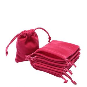 Sac à cordon pour bijoux, emballage et rangement, sacs cadeaux, pochette bleu lac, impression de logo - Product Image 3