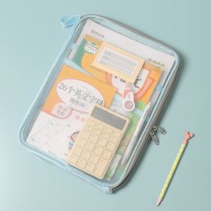 Nouvelle sacoche de rangement pour livres, sac de rangement portable, sac de rangement transparent en gaze avec fermeture éclair - Product Image 5