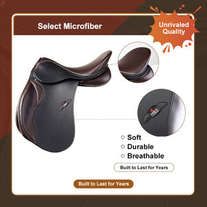 <span class=keywords><strong>Selle</strong></span> d'équitation anglaise tout usage haut de gamme, durable, légère, à siège profond, <span class=keywords><strong>pour</strong></span> entraînement et randonnée, 17 et 18 pouces - Product Image 2
