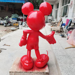 Escultura de <span class=keywords><strong>Mickey</strong></span> personalizada, estatuas de <span class=keywords><strong>Mickey</strong></span> de resina de fibra de vidrio de tamaño real, escultura de <span class=keywords><strong>Mickey</strong></span>, decoración del hogar - Product Image 4