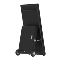 Écran LCD publicitaire extérieur IP65 alimenté par batterie, résistant aux intempéries, portable, numérique, mobile, rechargeable pour centre commercial