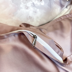 Juego de Ropa de Cama de Lujo 60S 100% Lyocell, 4 Piezas, Estampado Digital de Alta Definición con Motivos Vegetales, Funda de Edredón Suave, Transpirable y Fresca, Similar a la Seda - Product Image 4