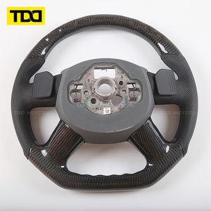 พวงมาลัยคาร์บอนไฟเบอร์แท้ TDD สำหรับ Audi A6c7 A8d3 Q7 A7 A4 - Product Image 5