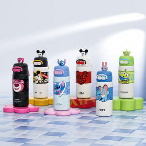 Nova Chegada Ponto Térmico Copo 316 Dos Desenhos Animados <span class=keywords><strong>Anime</strong></span> Chaleira De Palha Direto Duplo Beber Copo para Estudantes da Escola Primária - Product Image 1