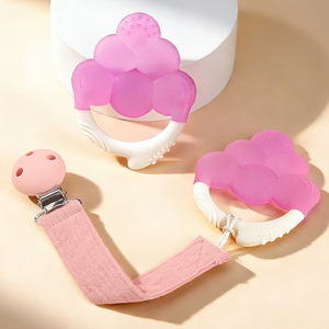 Mordedor de Silicona con Forma de Fruta Personalizado, Juguetes de Dentición de Silicona Libres de BPA para Bebés - Product Image 1
