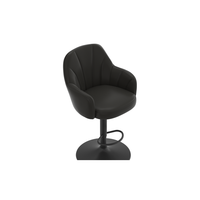 Tabouret de bar ergonomique avec dossier incurvé, haute capacité de charge, pivotant à 360°, avec repose-pieds, facile à assembler, pour restaurant, pub