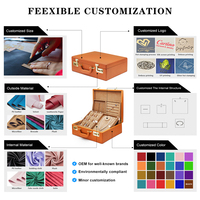 Valise à bijoux en cuir PU simple à logo personnalisé, 2 à 4 couches, grande capacité, boîte en MDF avec doublure en faux daim pour les voyages