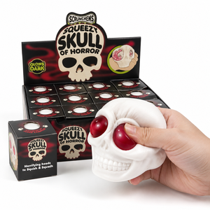 Giocattolo Antistress Morbido a Forma di Teschio Luminoso al Buio, Giocattolo Squishy per Regali di Halloween - Product Image 2
