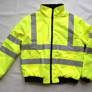 Yüksek görünürlük kış su geçirmez yansıtıcı emniyet iş giysisi <span class=keywords><strong>3</strong></span>-in-1bomber ceket dolgu ile - Product Image 3