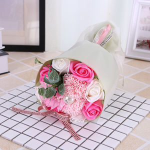 Bouquet di <span class=keywords><strong>fiori</strong></span> in plastica <span class=keywords><strong>per</strong></span> matrimonio con Rose Design-laurea e regalo <span class=keywords><strong>per</strong></span> la festa della mamma - Product Image 2