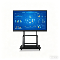 Tableau blanc interactif multi-touch, écran plat intelligent, ultra-fin, tableau blanc électronique pour l'enseignement scolaire