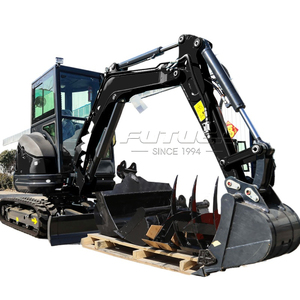 LIVRAISON GRATUITE Petite mini-excavatrice, mini-pelleuse 2 tonnes avec accessoires, excavatrice mini, mini-pelleuse, machine d'excavation - Product Image 1